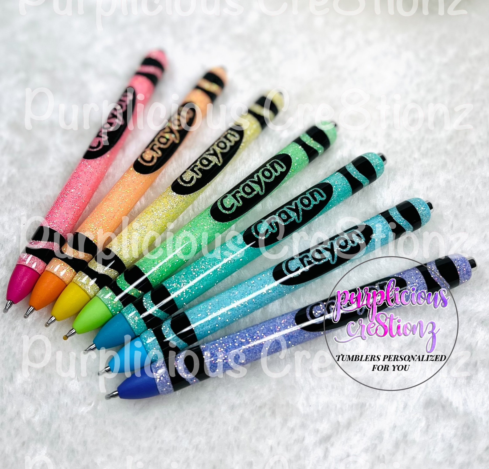 Pastel CRAYON Glitter Pen Inkjoy Glitter Pen Refillable Gel Pen