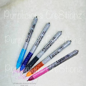 Marker Inspired Sharpie Glitter Refillable Pen | Personalized Custom Gifts