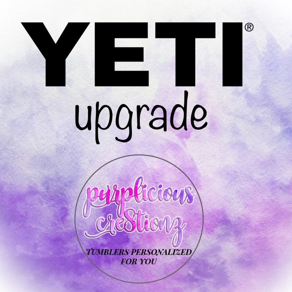 Y ETI upgrade add-on Custom Stainless Steel Tumbler