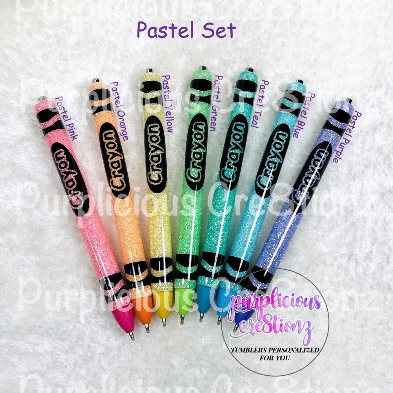 Pastel CRAYON Glitter Pen Inkjoy Glitter Pen Refillable Etsy