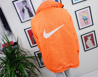 neon orange nike jacket