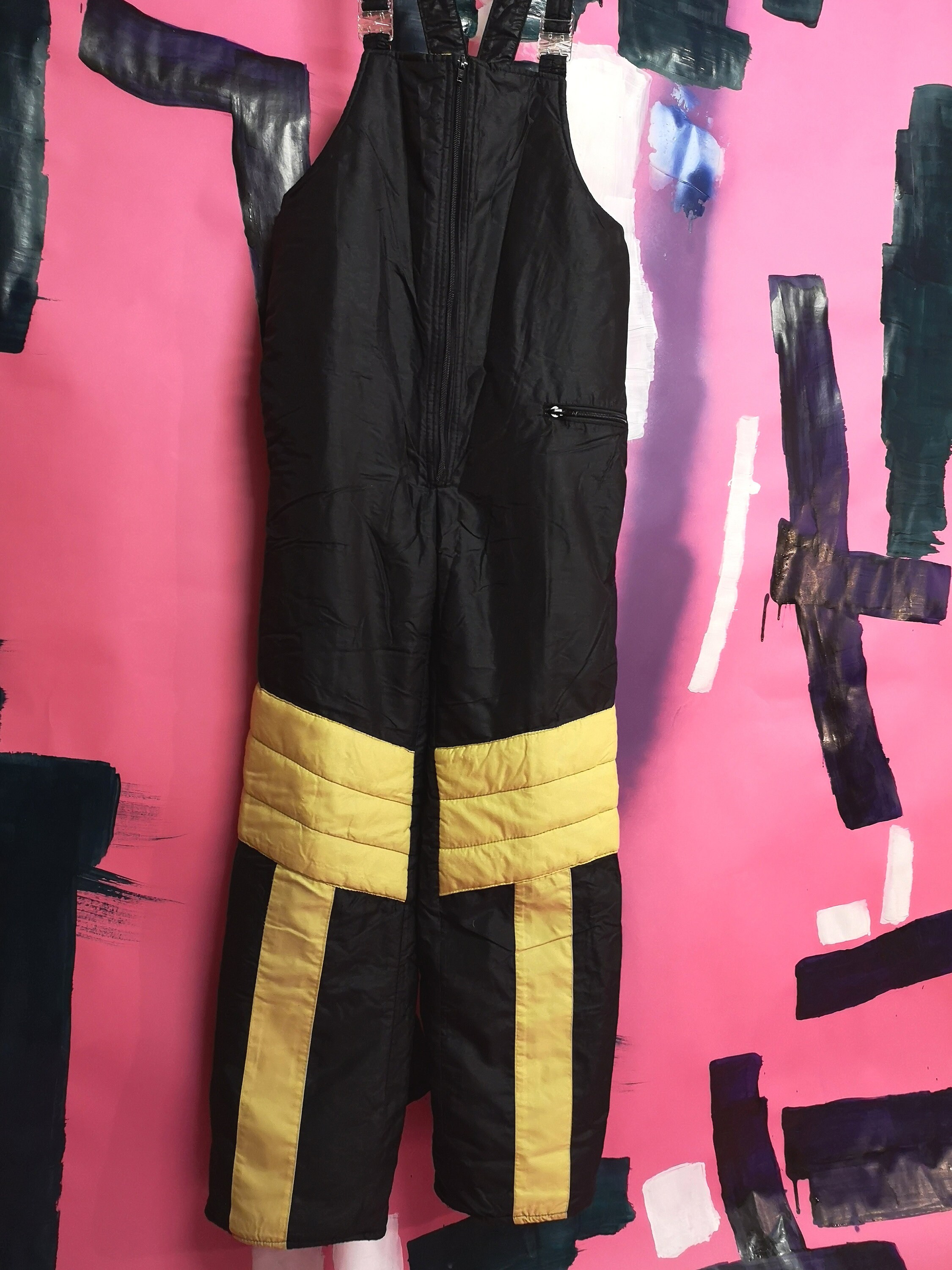 80s Vintage Women's Black Beige Ski Pants XS/S Retro Etsy