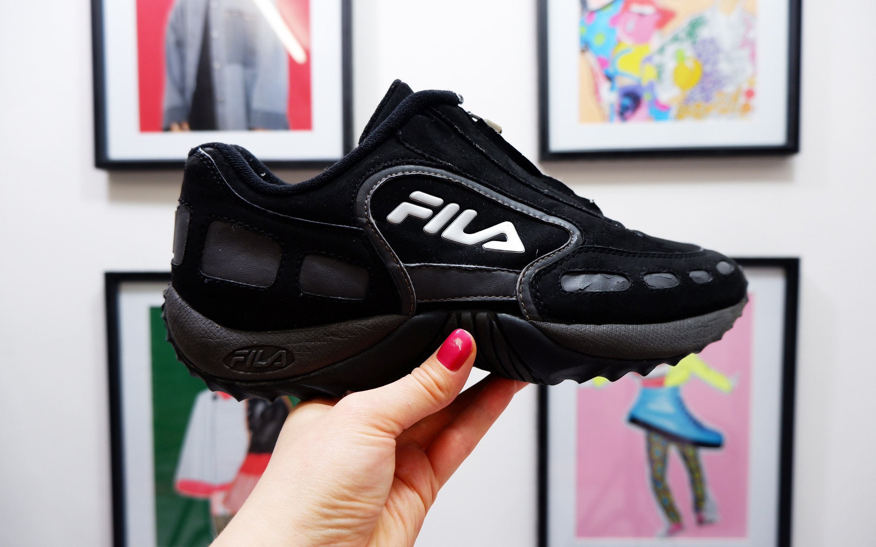 VTG 90s FILA Chunky Sneakers Dad Shoes 1990s Street Wear Womens 6 US