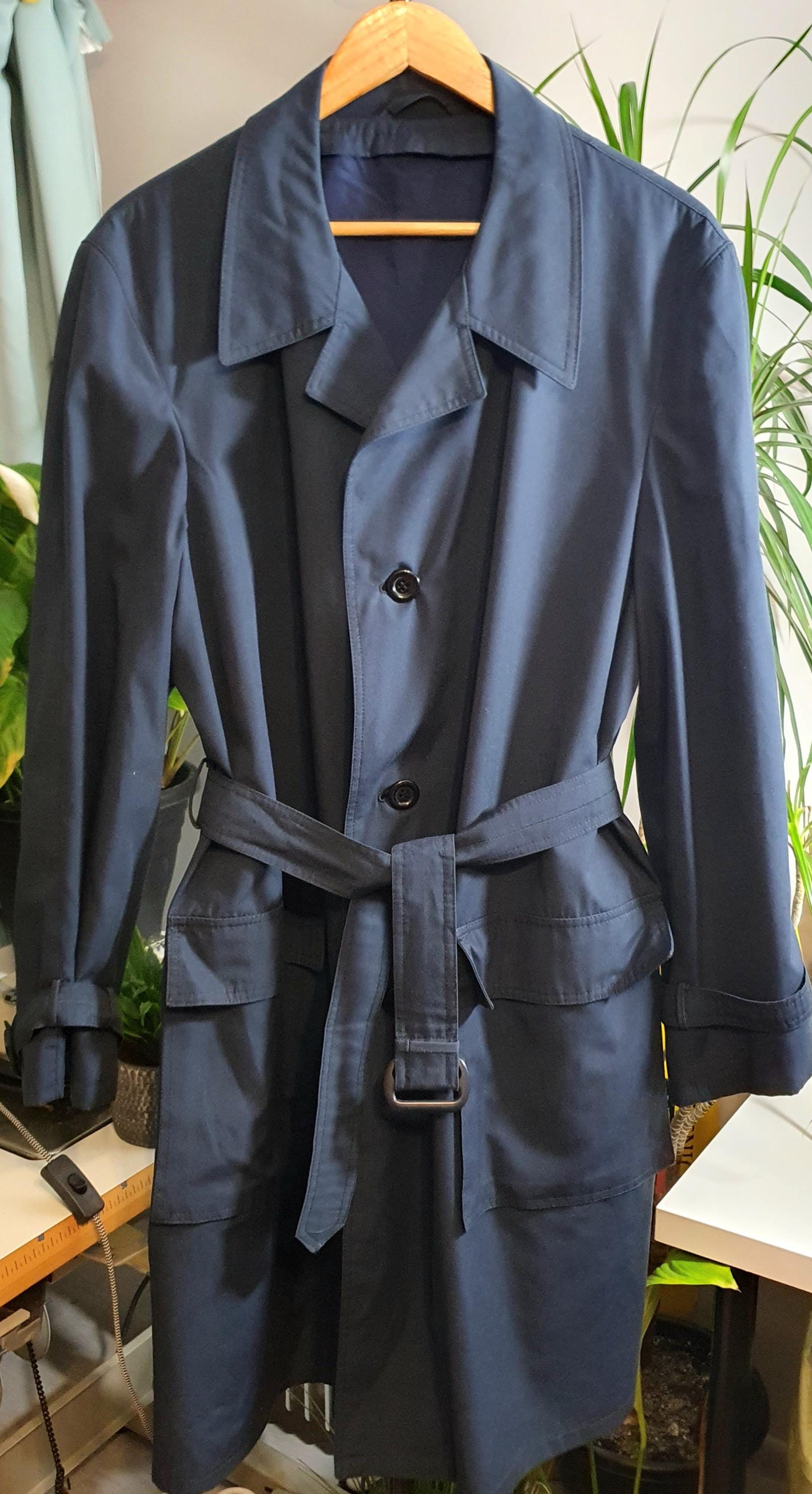 Navy burberry trench Italia