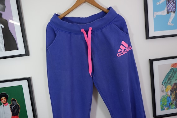 hielo Iniciar sesión Hassy Pantalones de chándal adidas vintage logotipo morado y rosa - Etsy España