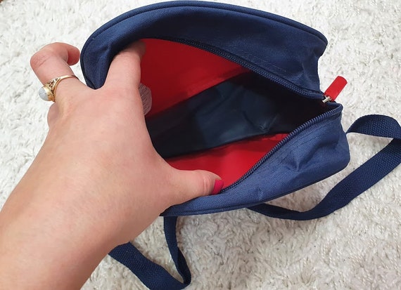 vintage coccodrillo bag for kids, red, navy blue,… - image 10