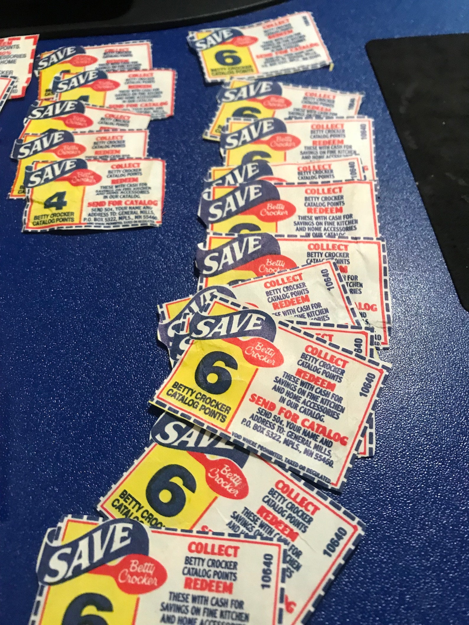 Vintage Betty Crocker 1960's Coupons Cut From a Variety of Original ...