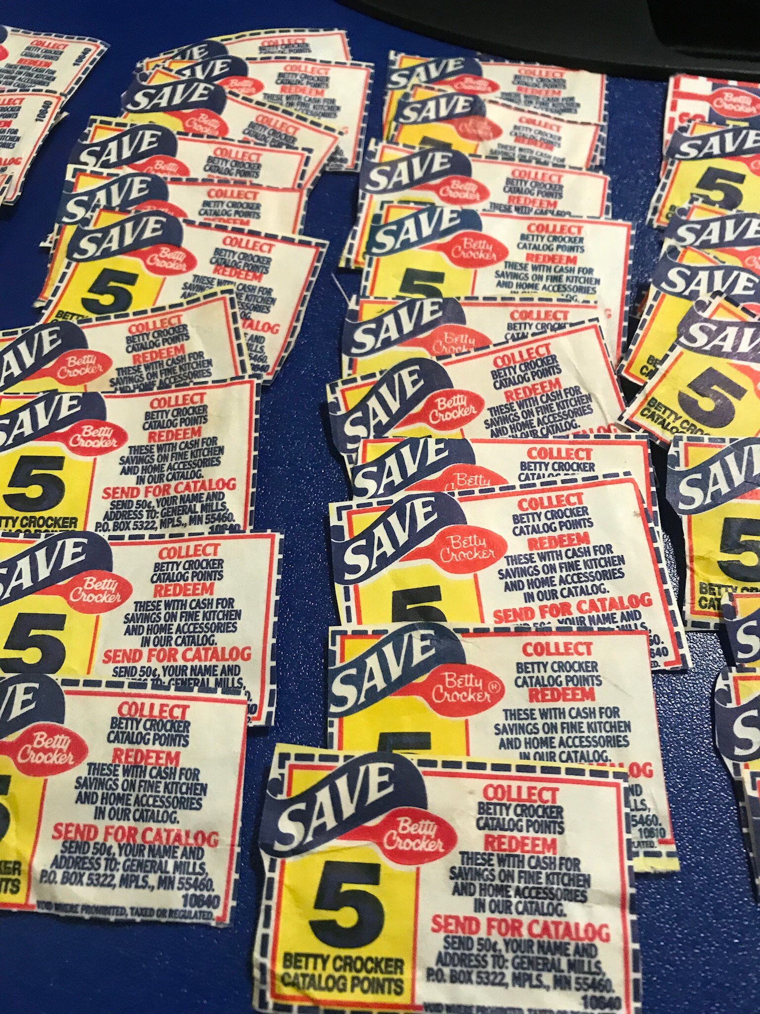 Vintage Betty Crocker 1960's Coupons Cut From a Variety of Original ...