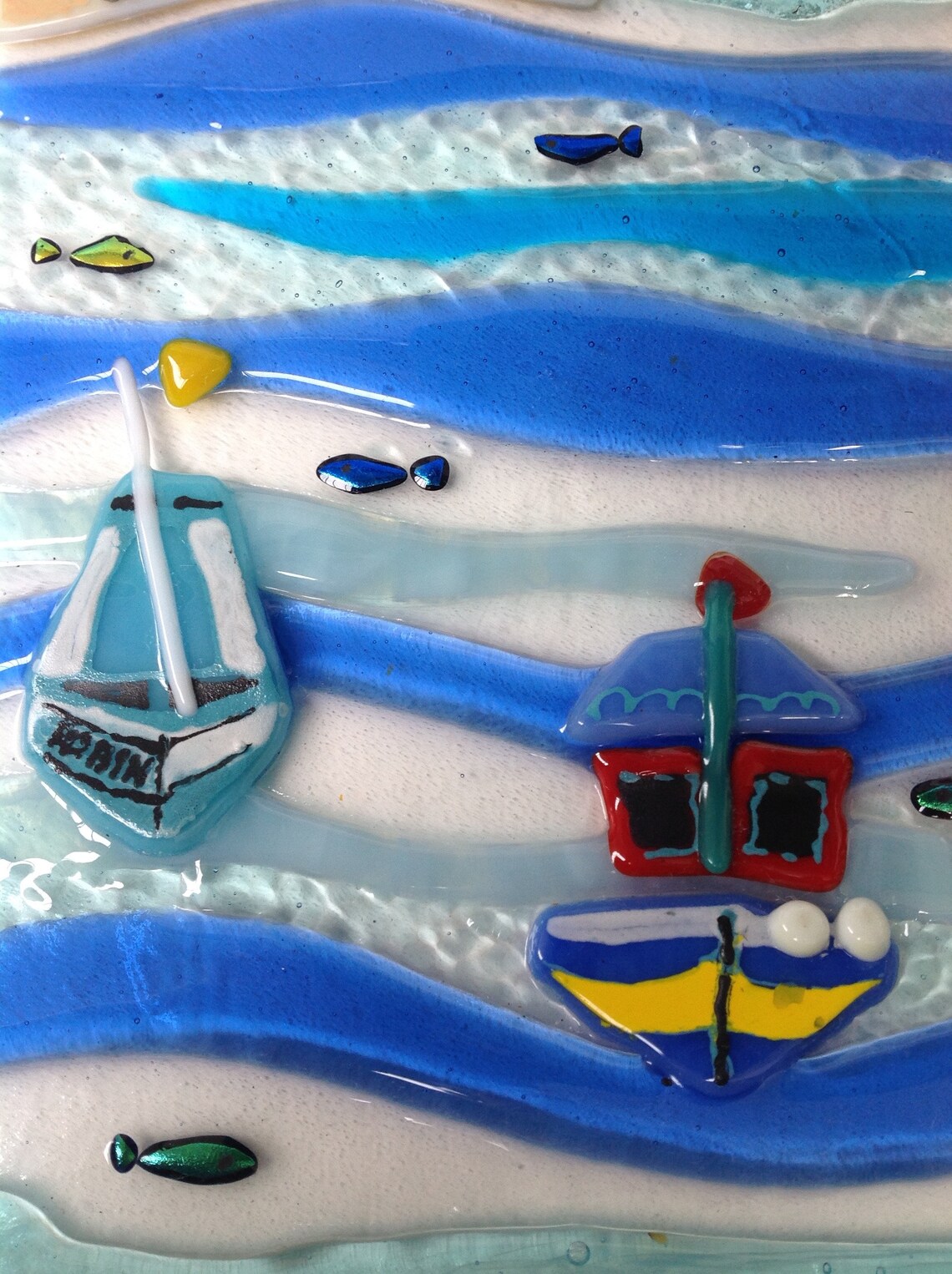 FUSED GLASS SEASCAPE Etsy