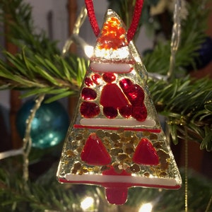 Fused glass- Make at Home- Christmas trees- Glass kit