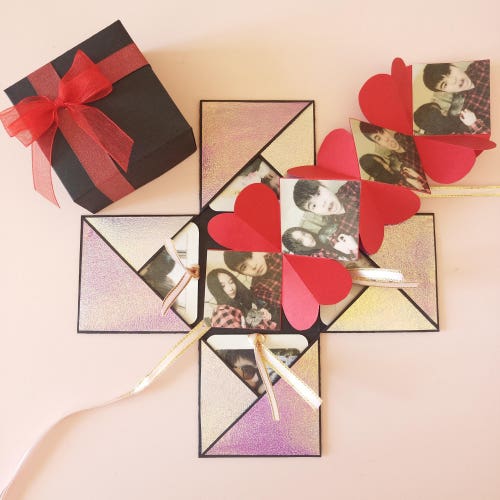 Explosion Box /exploding Box/ Gift Box Photo Album 100 Etsy