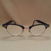 Vintage Artcraft Cat Eye Glasses Black Metal Frame 1950s-60s