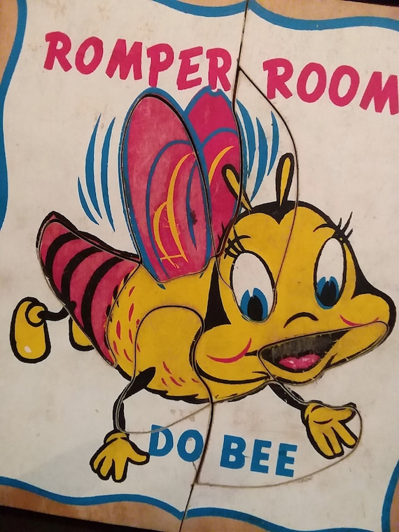 Romper Room Do Bee Wooden Puzzle Toy 1960