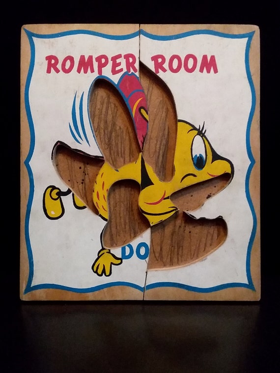 Romper Room Do Bee Wooden Puzzle Toy 1960
