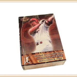 McGwire Sosa 1998 Home Run History Pacific Trading Cards Sealed Pack, MLB Collectibles, Mark and Sammy, Baseball History, Vintage QVC