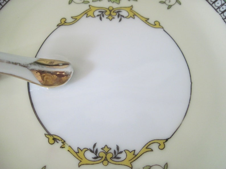 Noritake Lemon Dish with Side Handle Roseara Pattern