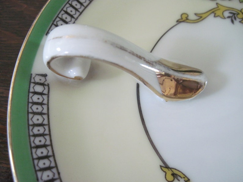 Noritake Lemon Dish with Side Handle Roseara Pattern