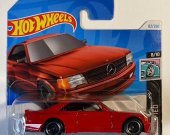 Hot Wheels ’89 Mercedes-Benz 560 SEC AMG | 1:64 Diecast Collectible | Rare Classic Luxury Car for Enthusiasts | Collectors