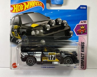 Hot Wheels Ford Escort – 1:64 Diecast Rally Car | Classic Ford Collectible Toy for Display or Gift