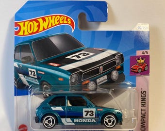 Hot Wheels ’73 Honda Civic | 1:64 JDM Diecast Collectible | Rare Classic Hatchback for Enthusiasts and Collectors