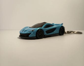 McLaren P1 Hot Wheels Custom Keychain • Handmade Diecast Car Key Ring • Supercar Gift for Him • Car Enthusiast Accessory