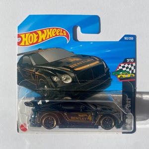 Hot Wheels 2018 Bentley Continental GT3 – 1:64 Diecast Race Car | Modern Bentley Collectible Toy for Display or Gift
