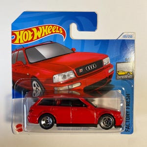 Hot Wheels ’94 Audi RS2 Avant | 1:64 Diecast Collectible | Rare Performance Wagon for Car Enthusiasts and Collectors