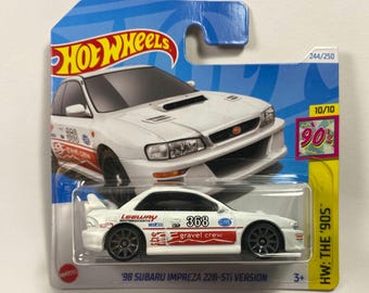 Hot Wheels ’98 Subaru Impreza 22B-STi Version | 1:64 JDM Diecast Collectible | Rare Rally Icon for Enthusiasts and Collectors