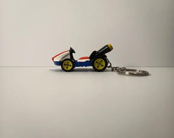 Custom Mario Kart Keychain • Hot Wheels Mario Gift • Handmade Nintendo Keyring • Super Mario Bros Accessory • Gamer Gift Keychain