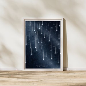 THE NIGHT COURT Poster,  sjm Inspired Print, A Court Of Thorns and Roses, acotar, Starfall Poster, Bookish Digital Download