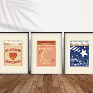Set of 3 Acotar Print, Crescent City Print, Throne of Glass Print |  | SJM MERCH | Printable Digital Downloads | Wall Art gift | Neutral