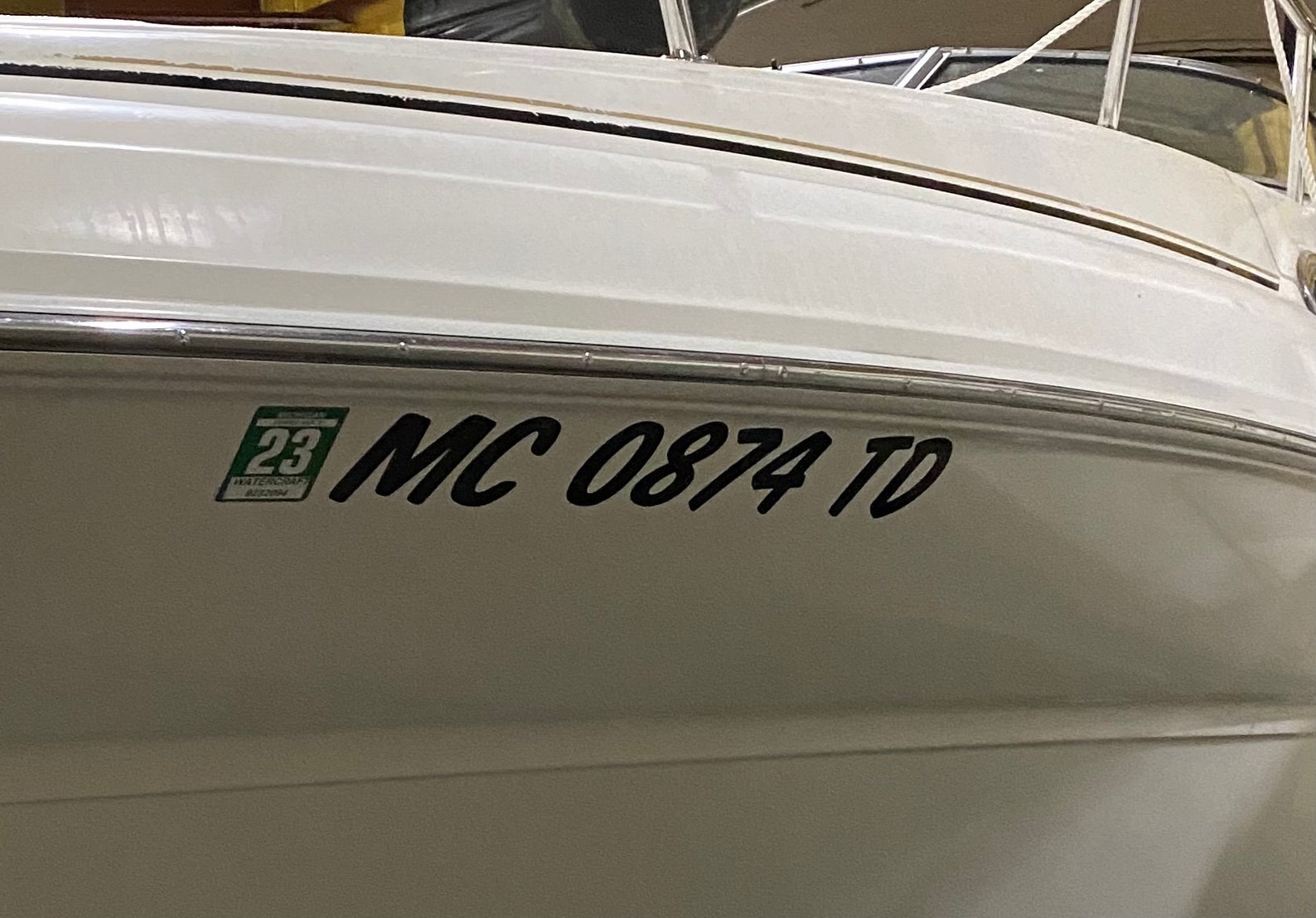 Boat Registration Decals Etsy