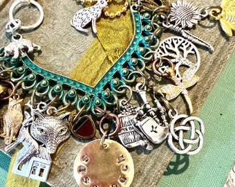 Sassenach Charm Necklace: Scottish Highlands Inspired Jewelry
