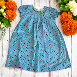 Vintage Hanna Andersson Dress Cotton Colorful polka dot dress Super comfy Vintage Organic cotton Vintage Hanna Andersson dress Colorful sz5