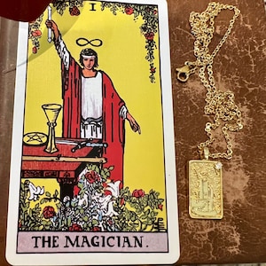 The Magician Tarot Card Necklace: Major Arcana Pendant