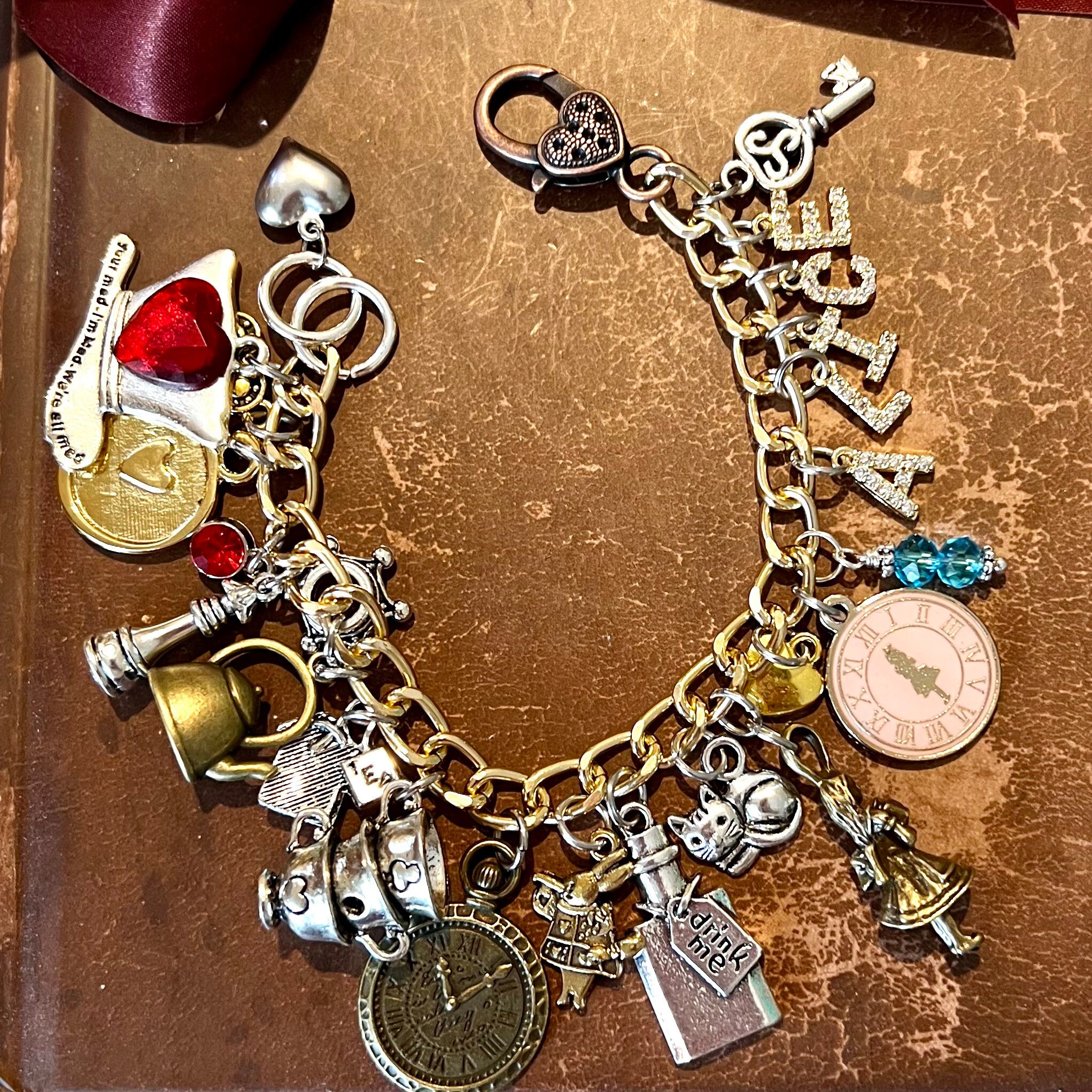 Alice In Wonderland Charms Bracelet · A Clay Food Bracelet · Jewelry Making  and Molding on Cut Out + Keep