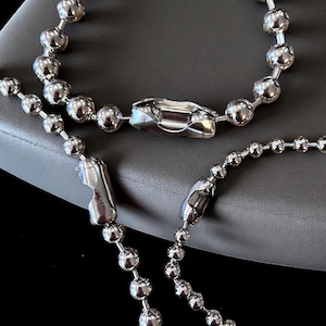 Chunky Ball Chain Choker: Modern Goth Stainless Steel Necklace