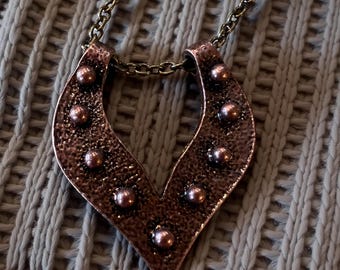 Viking Inspired Pendant Necklace. Rustic and solid Viking inspired pendant necklace