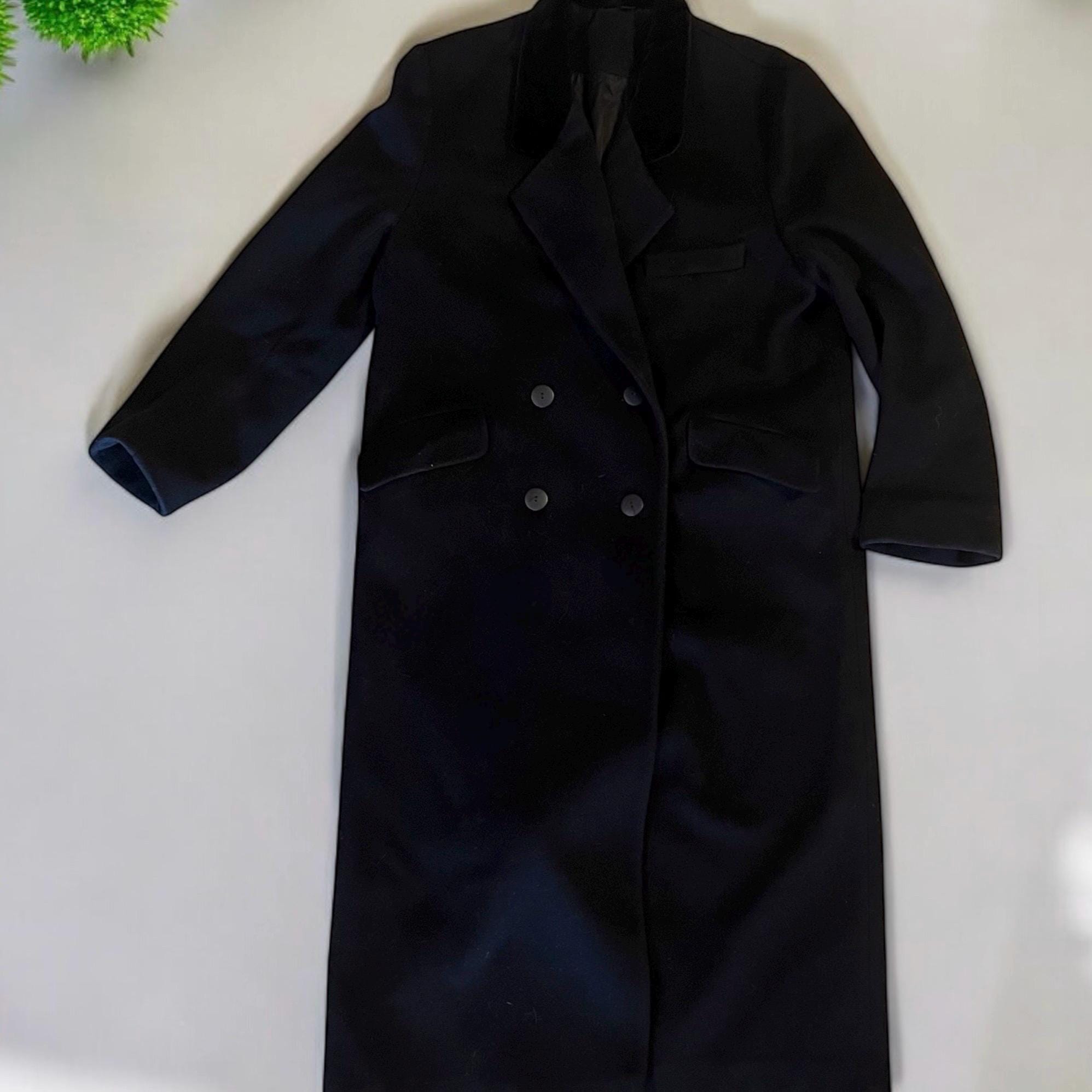 【archive】90's WOOL DOUBLE BREASTED COAT archive】90's WOOL DOUBLE BREASTED COAT Vintage Navy Blue