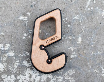 Black keychain phone stand | phone holder wood | accessor aesthetic