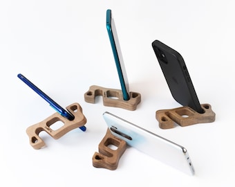Universal Wood Phone Stand, Travel-Friendly iPad Holder