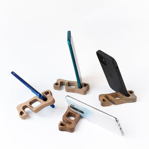 Phone stand, phone holder, phone accessories Cell phone holder iPad stand Desk phone holder Phone stand for desk accessories Groomsmen gifts