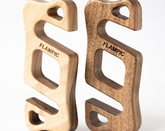 Wooden Phone Stand, Universal Desk Accessories by FLAMPIC