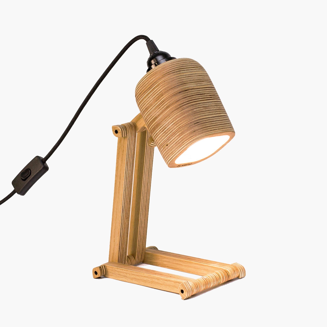Holz Tischlampe im kreativen Design LED-Lampe. Einzigartige | Etsy