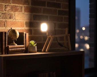 Wooden Dog Table Lamp – Design Gift for Dog Lovers & Modern Interiors