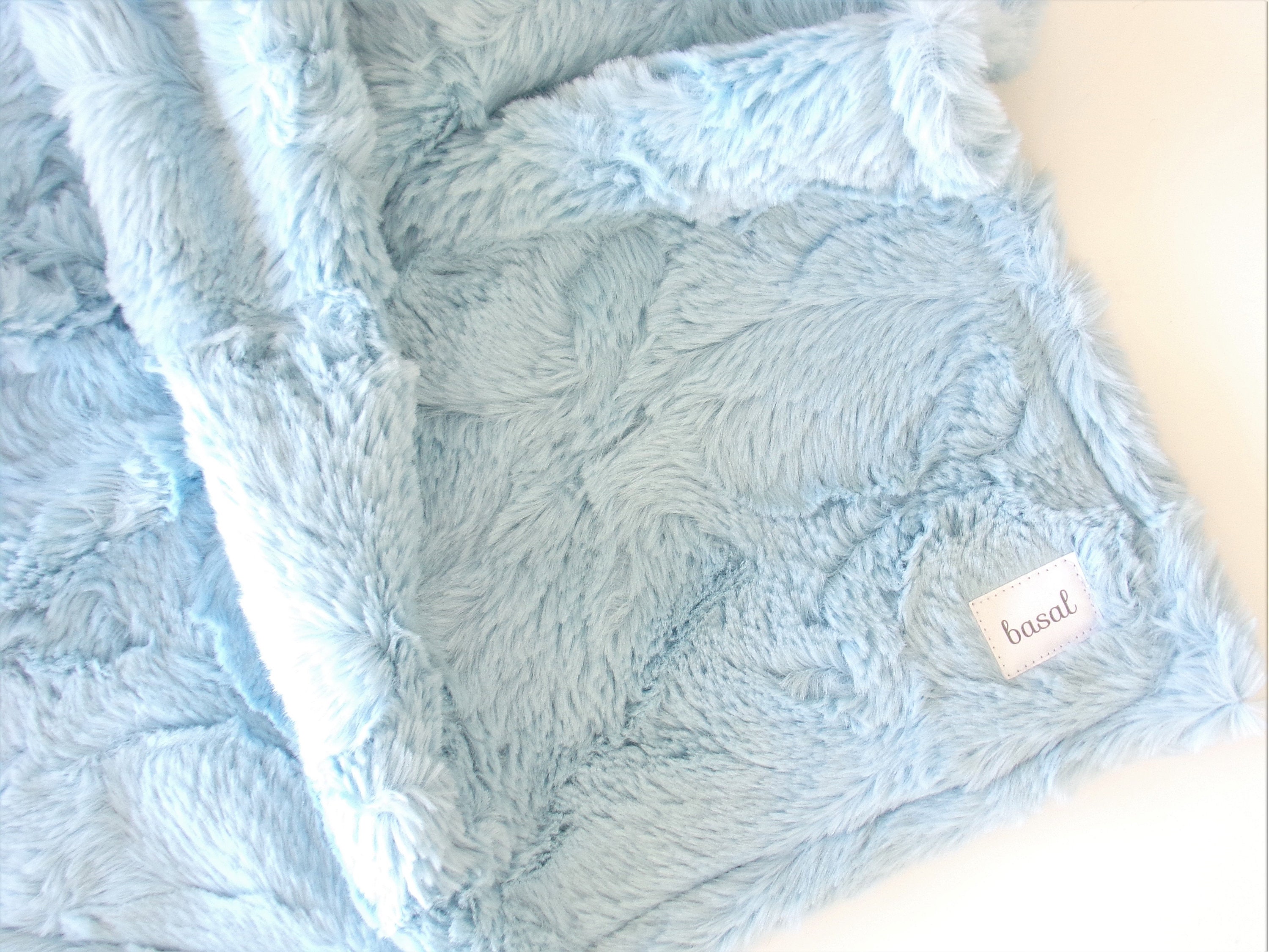 Minky Blanket Blue Double Minky Blanket Blue Lovey Etsy