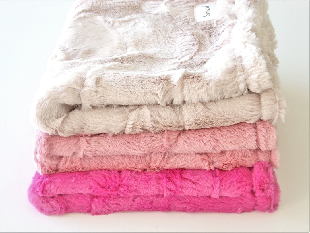 Baby Girl Lovey Blanket Minky Baby Blanket Pink Minky Lovey Etsy