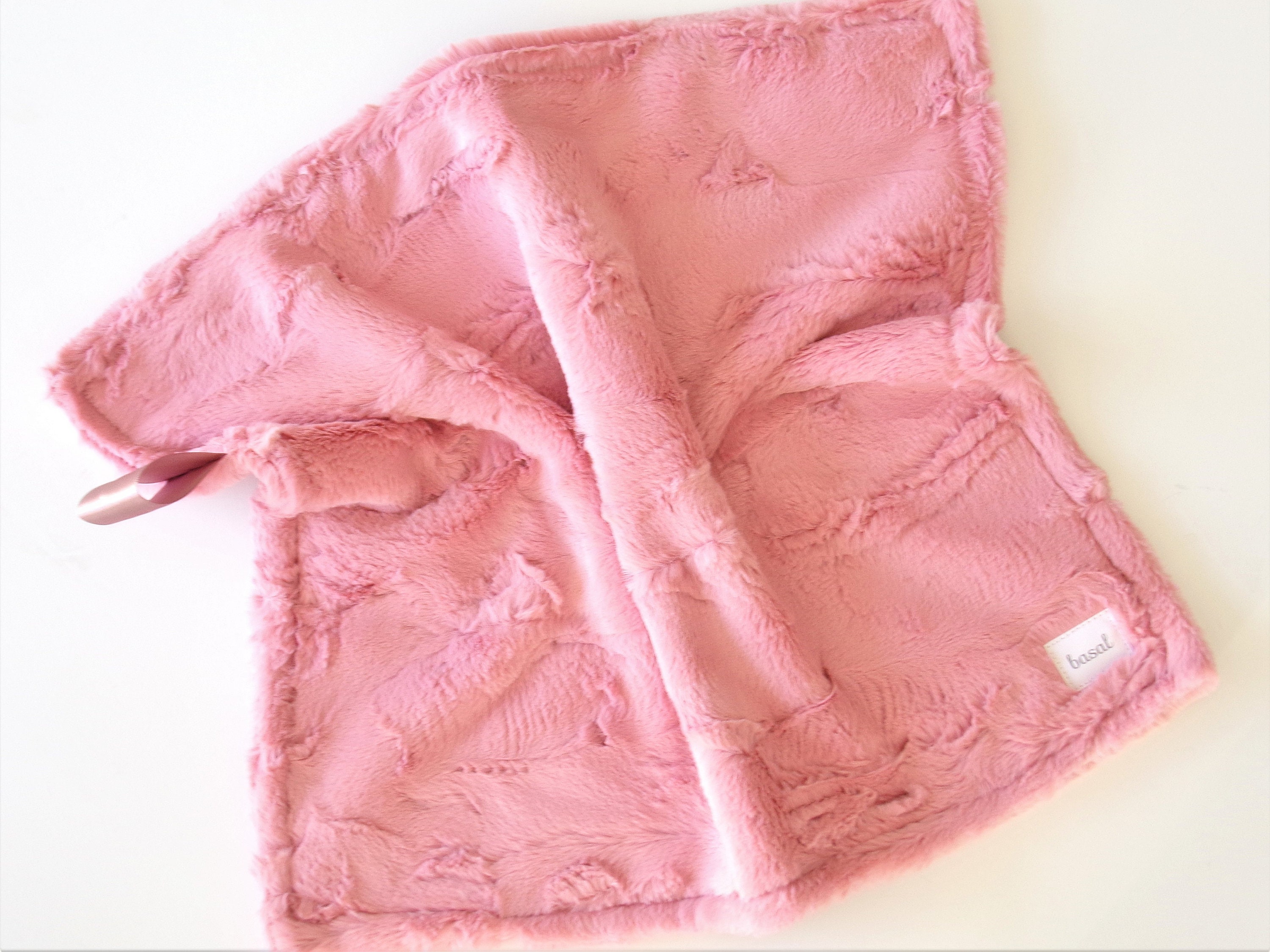 Baby Girl Lovey Blanket Minky Baby Blanket Pink Minky Lovey Etsy
