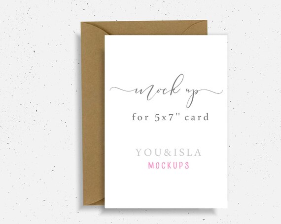 3x Styled Stock Photography 5x7 Card Stationery Mockup White
