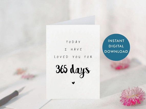 1 year anniversary card for boyfriend